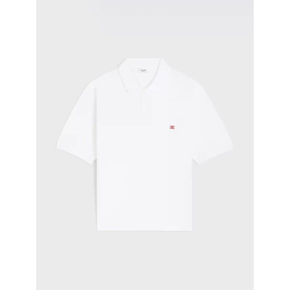 Celine Polo Shirt Men White